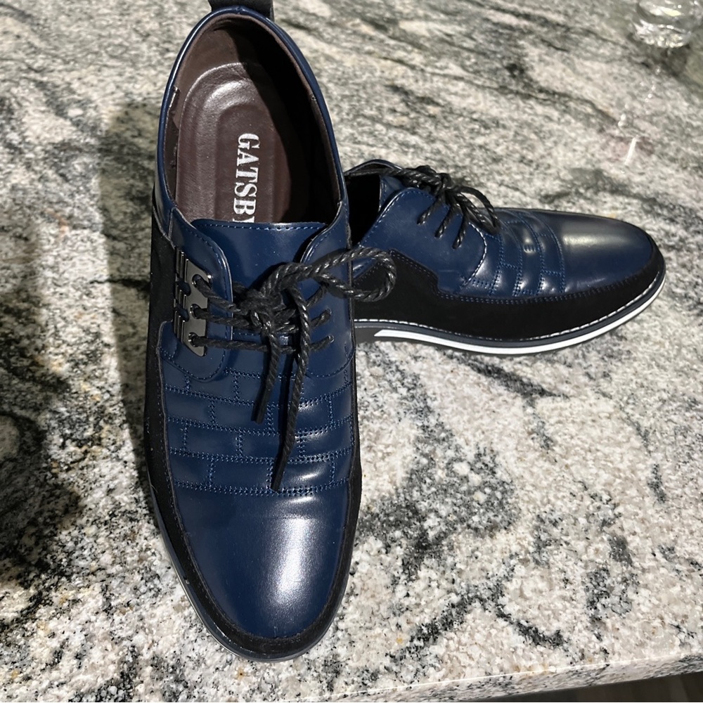 gatsby shoes for men blue size 10.5